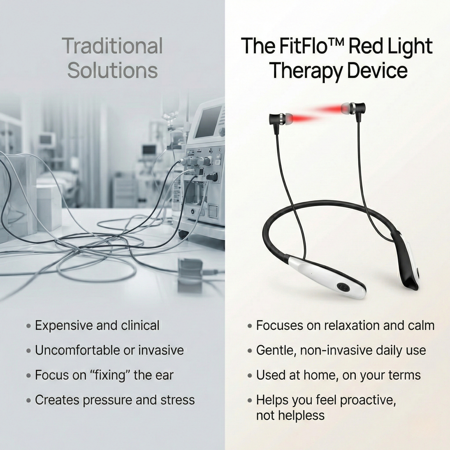 FitFlo™ Red Light Ears Therapy Device