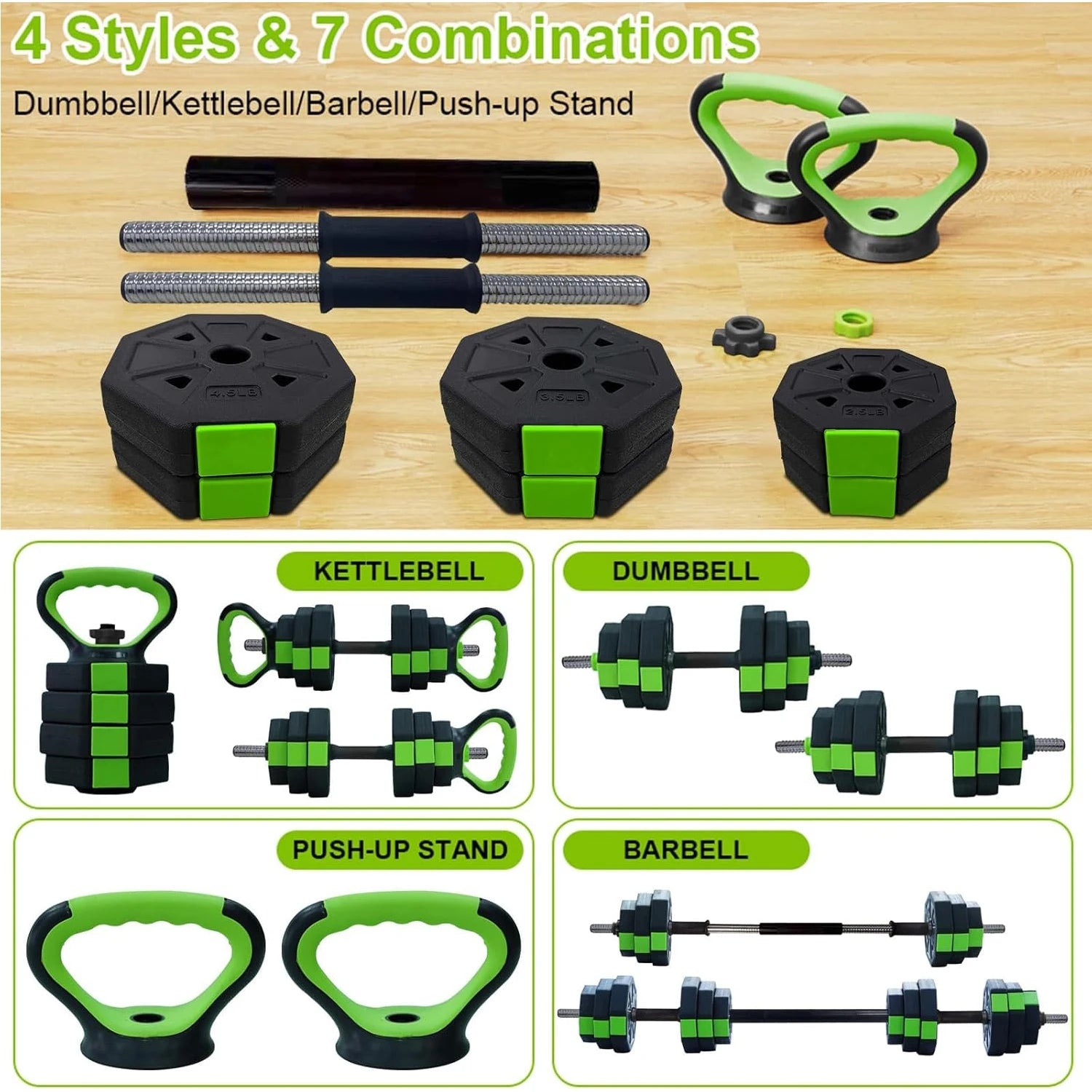 FitFlo  Dumbbell  4-IN-1 Set