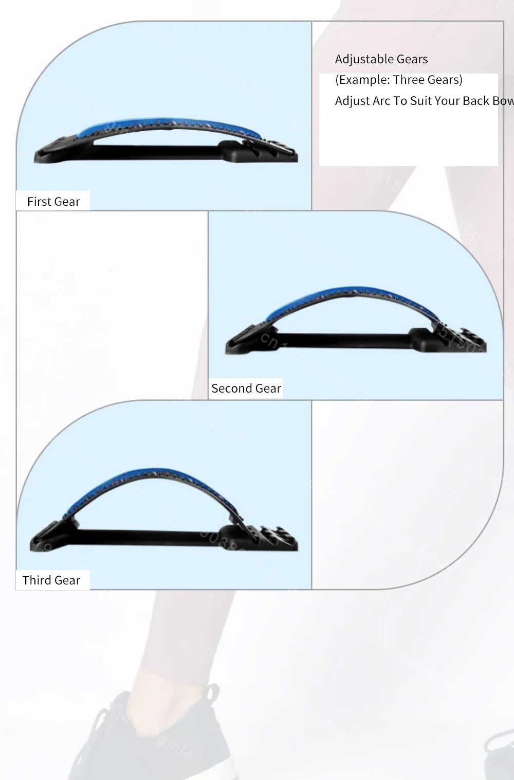 FitFlo Back Stretcher & Lumbar , Multi-Level