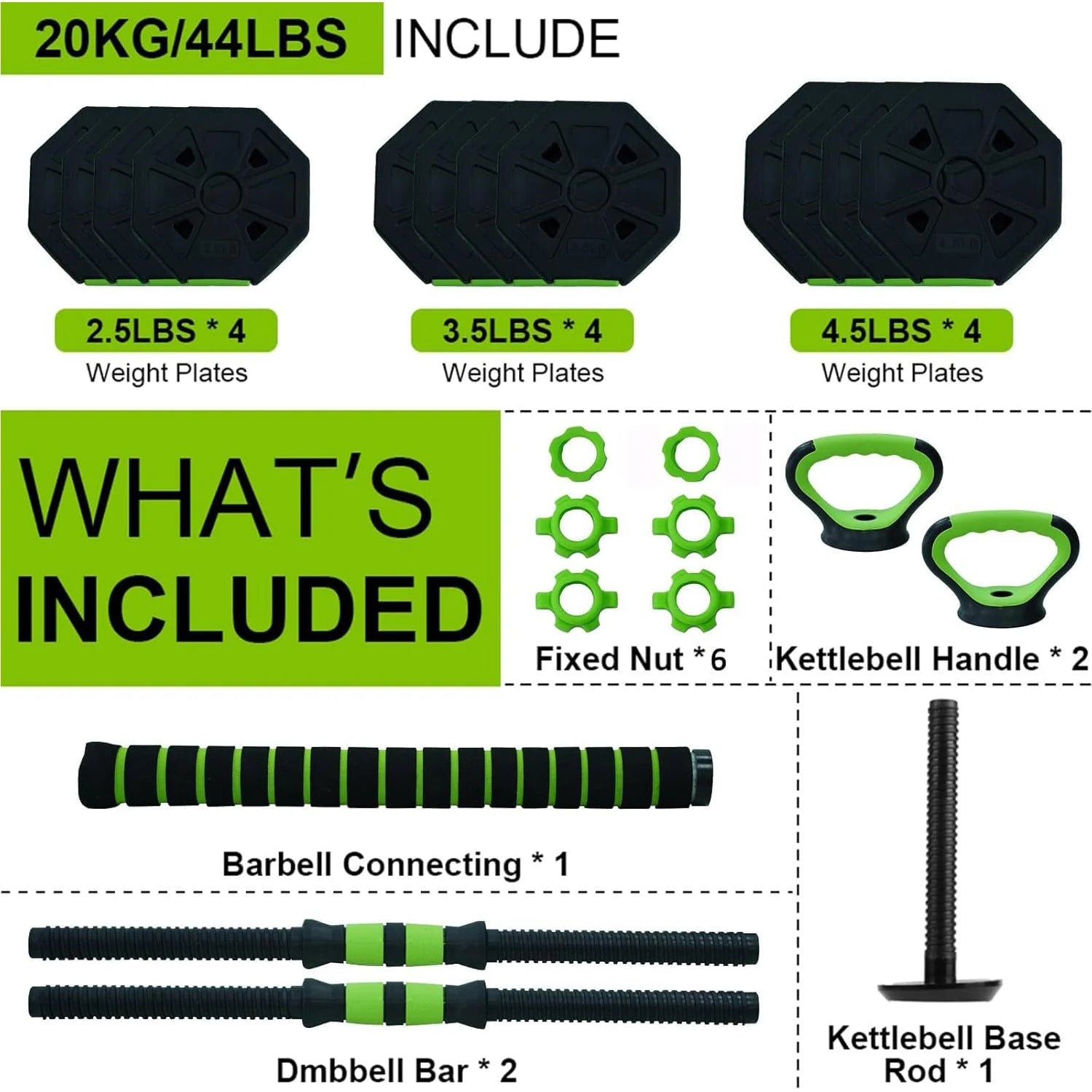 FitFlo  Dumbbell  4-IN-1 Set