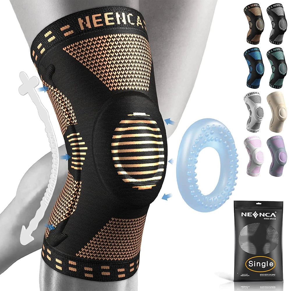 FitFlo Brace With Gel Pad &Side Stabilizers For Knee Pain Sport