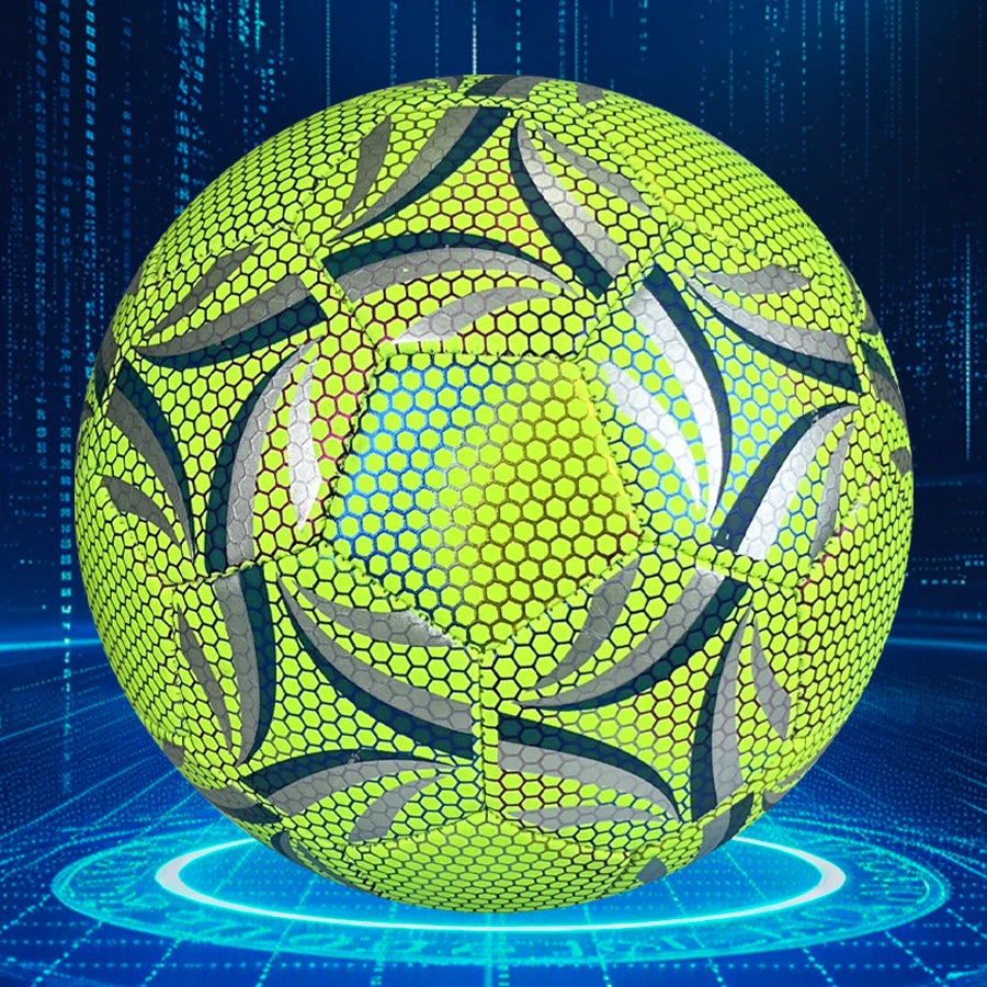 FitFlo Fluorescent Green Professional High-Quality FootBall