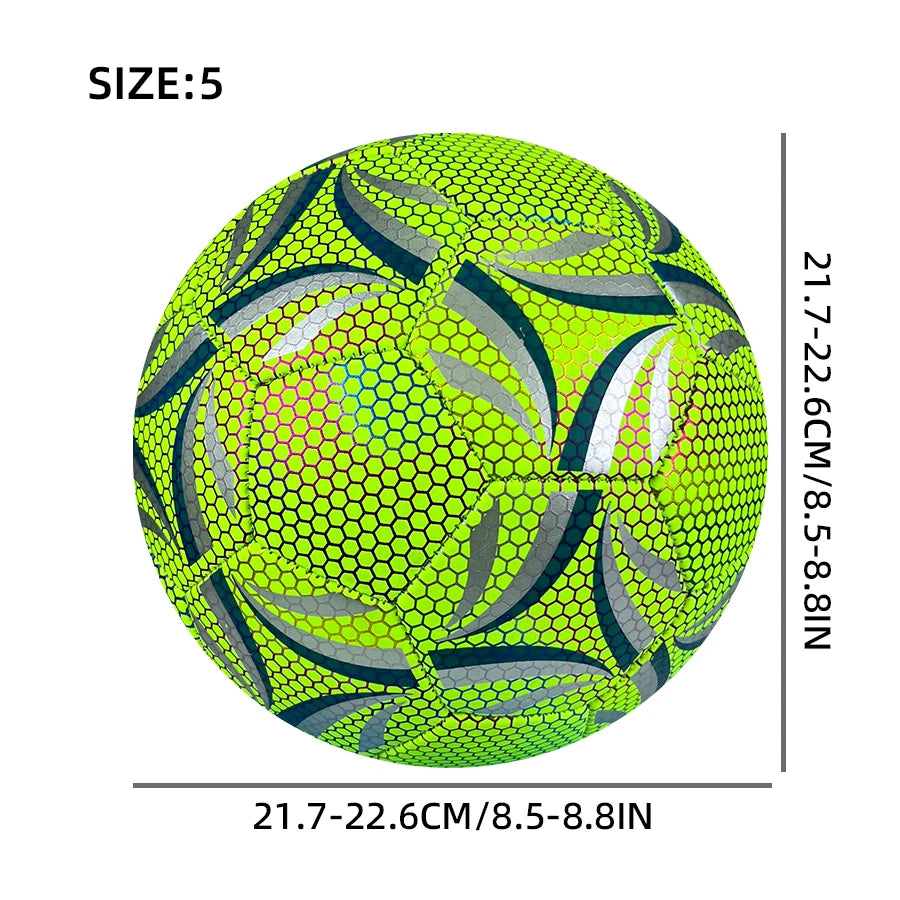 FitFlo Fluorescent Green Professional High-Quality FootBall