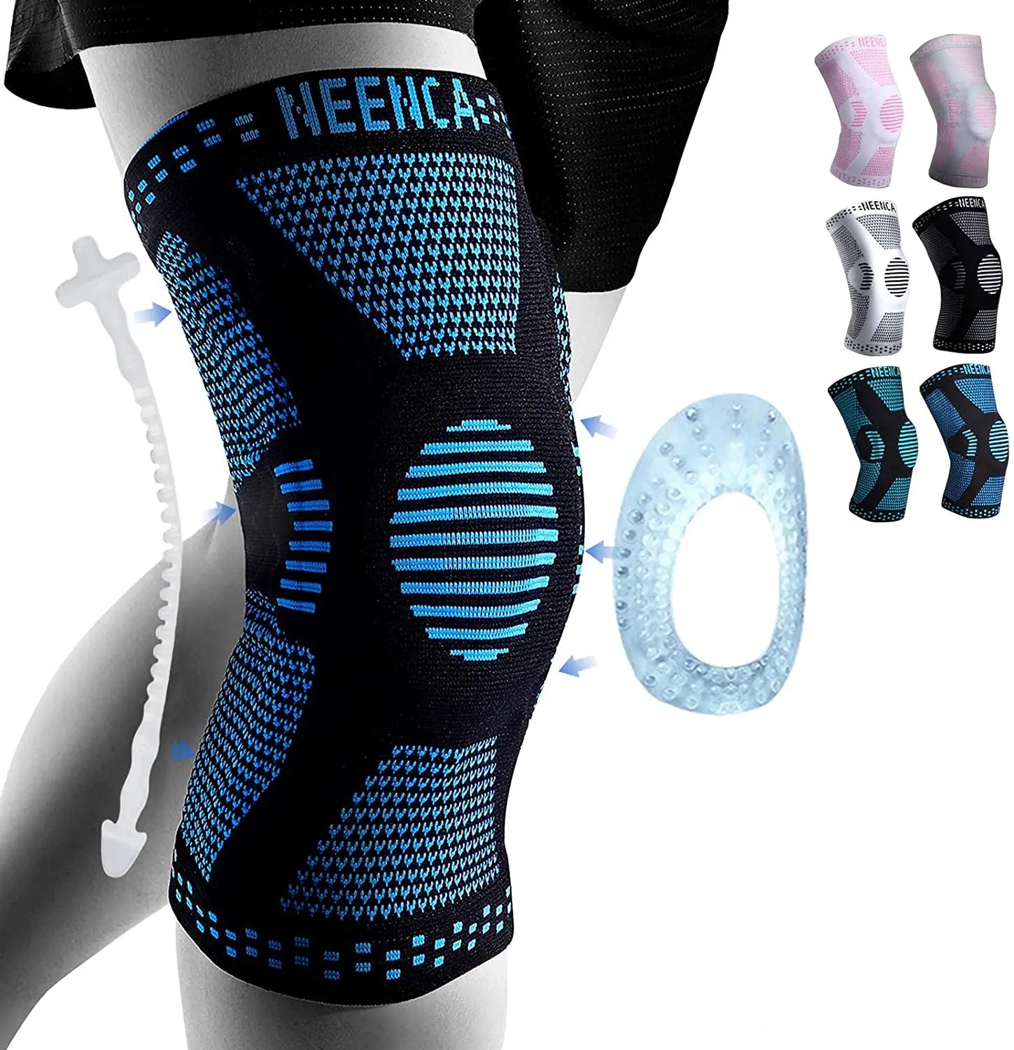 FitFlo Brace With Gel Pad &Side Stabilizers For Knee Pain Sport