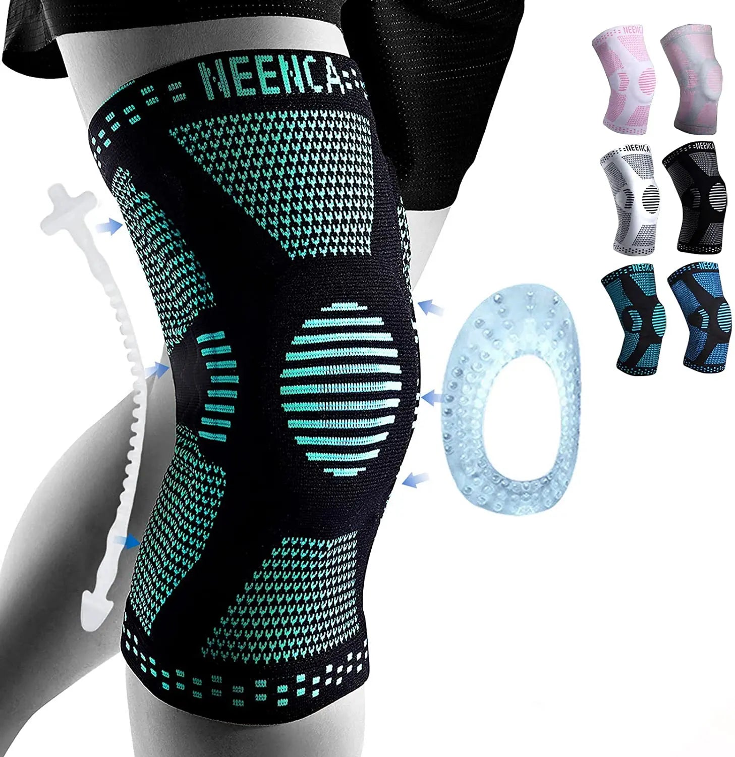 FitFlo Brace With Gel Pad &Side Stabilizers For Knee Pain Sport
